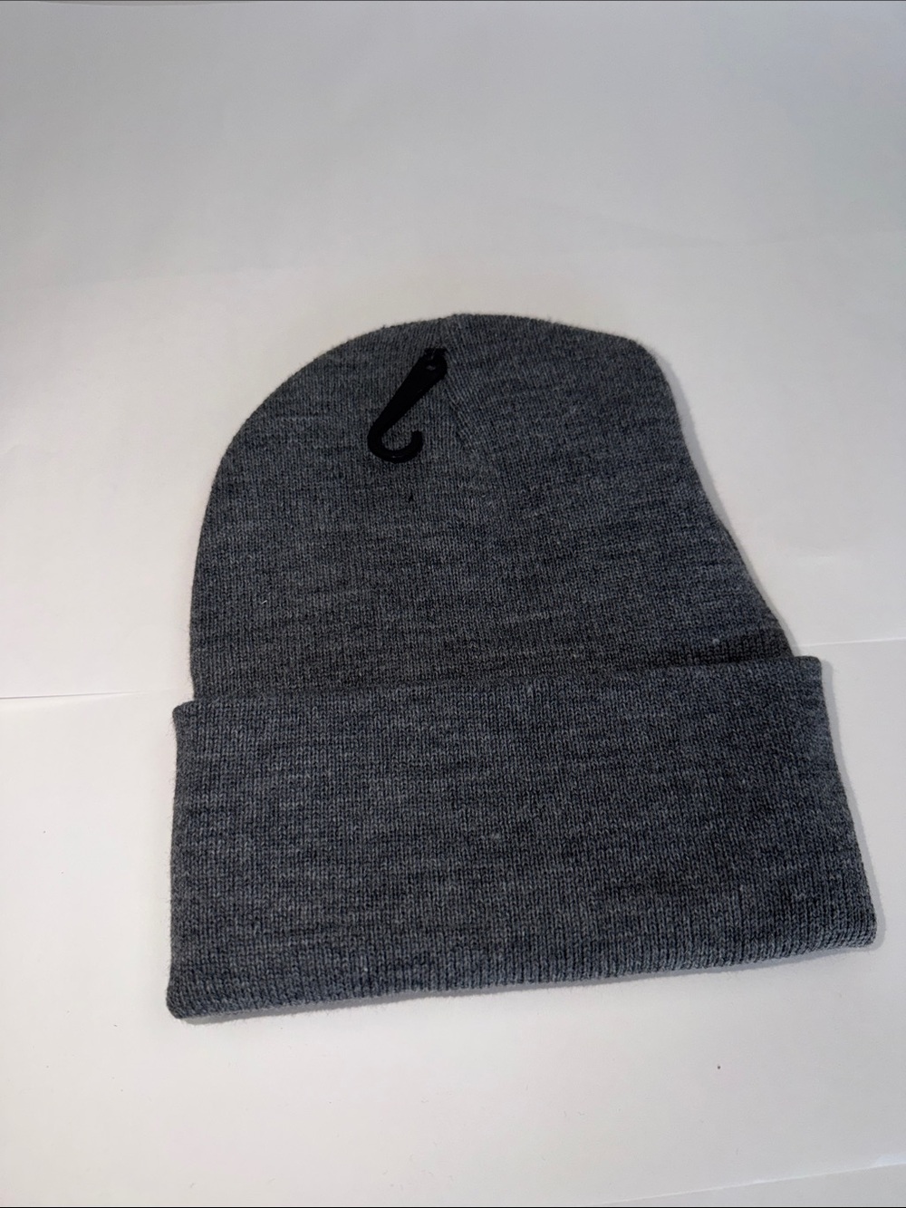 Gray Knit Cuffed Beanie - Men Sweaters